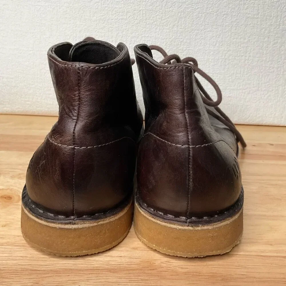 UGG‎ Leighton Chukka Boot size 7 Men’s 3275 Leather Shoes Chocolate Brown 2 eye